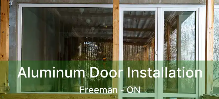 Aluminum Door Installation Freeman - ON