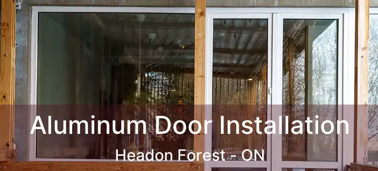  Aluminum Door Installation Headon Forest - ON