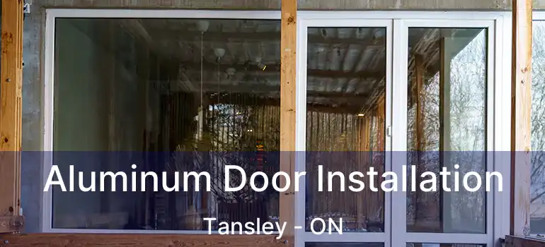  Aluminum Door Installation Tansley - ON