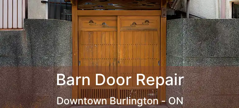  Barn Door Repair Downtown Burlington - ON