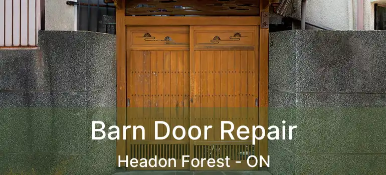  Barn Door Repair Headon Forest - ON