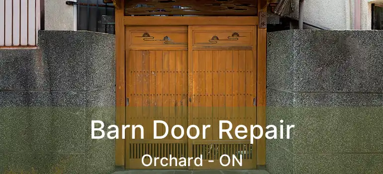  Barn Door Repair Orchard - ON