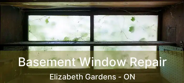  Basement Window Repair Elizabeth Gardens - ON