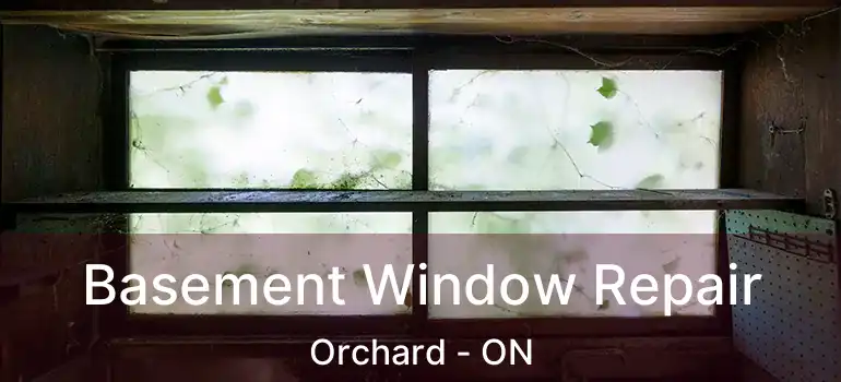  Basement Window Repair Orchard - ON