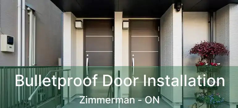  Bulletproof Door Installation Zimmerman - ON