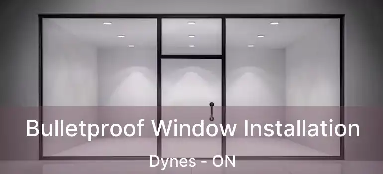  Bulletproof Window Installation Dynes - ON