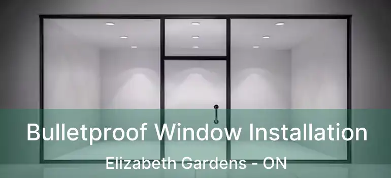  Bulletproof Window Installation Elizabeth Gardens - ON
