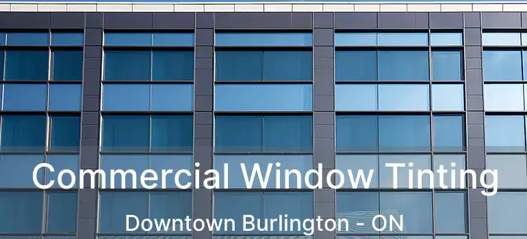  Commercial Window Tinting Downtown Burlington - ON