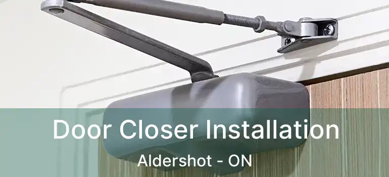  Door Closer Installation Aldershot - ON