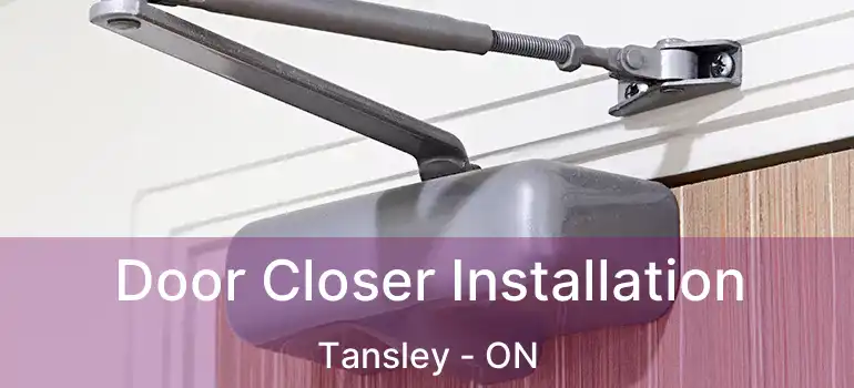  Door Closer Installation Tansley - ON