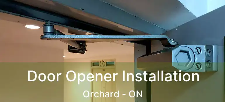  Door Opener Installation Orchard - ON