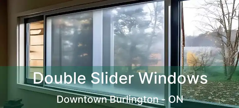  Double Slider Windows Downtown Burlington - ON