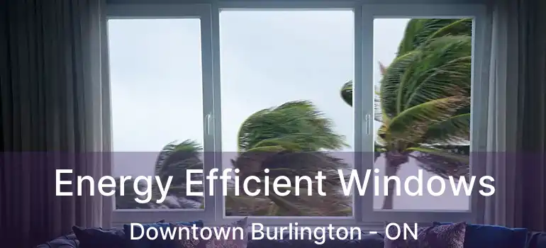  Energy Efficient Windows Downtown Burlington - ON