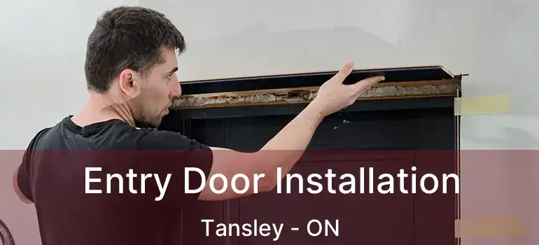  Entry Door Installation Tansley - ON