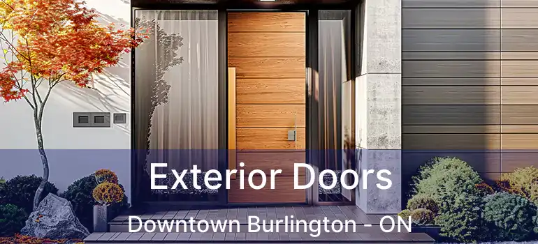  Exterior Doors Downtown Burlington - ON