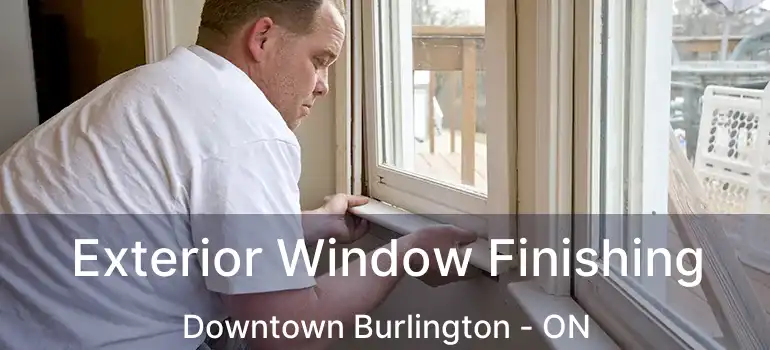  Exterior Window Finishing Downtown Burlington - ON