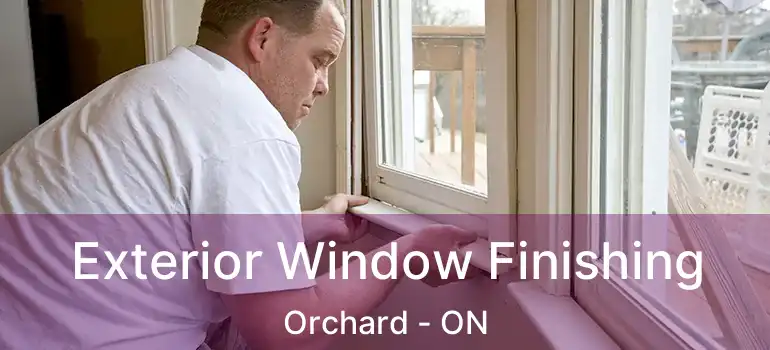  Exterior Window Finishing Orchard - ON