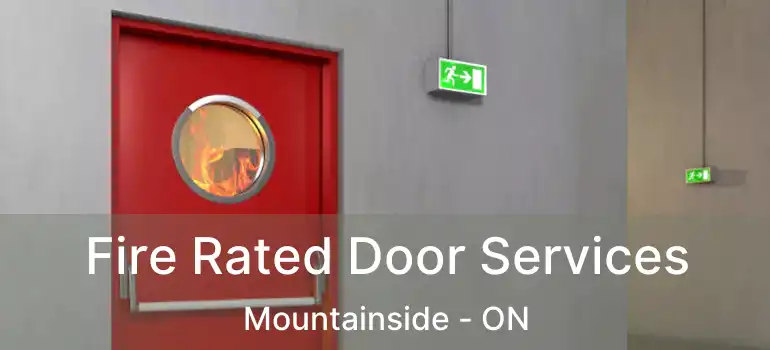  Fire Rated Door Services Mountainside - ON