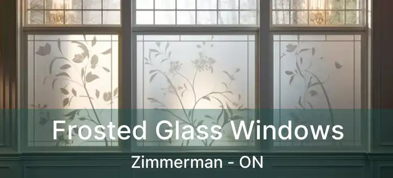  Frosted Glass Windows Zimmerman - ON