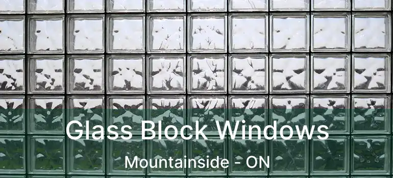  Glass Block Windows Mountainside - ON