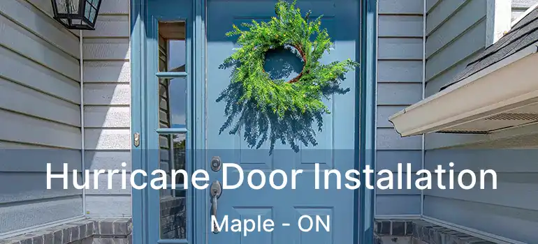  Hurricane Door Installation Maple - ON