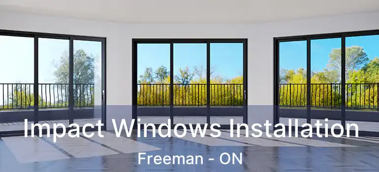  Impact Windows Installation Freeman - ON