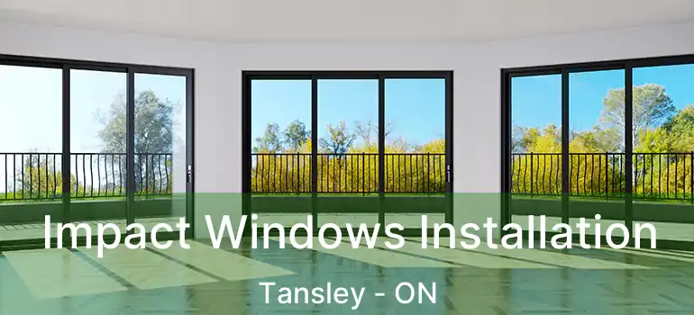  Impact Windows Installation Tansley - ON