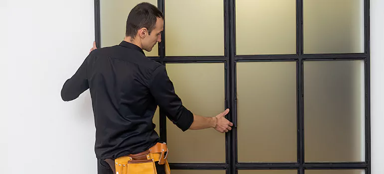 Patio French door installation in Burlington, ON