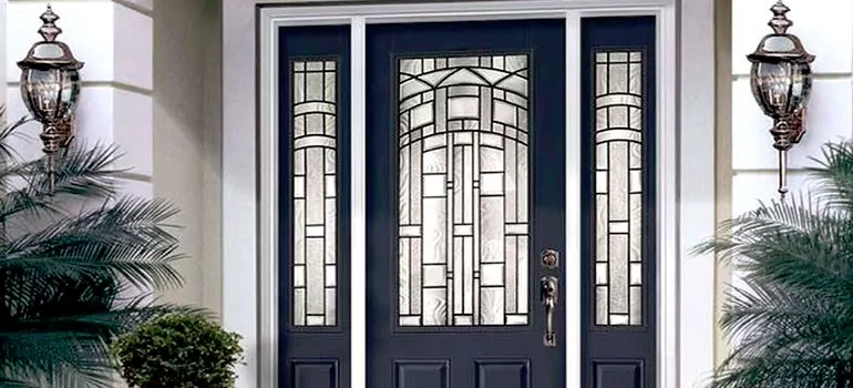Stained Glass Door Panels in Burlington, Ontario