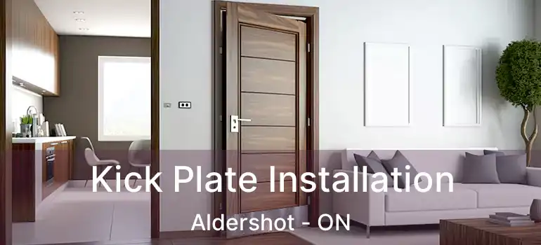  Kick Plate Installation Aldershot - ON