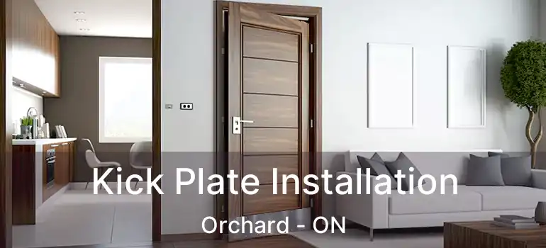  Kick Plate Installation Orchard - ON