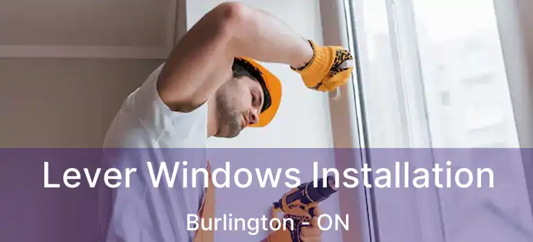  Lever Windows Installation Burlington - ON
