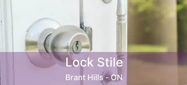  Lock Stile Brant Hills - ON