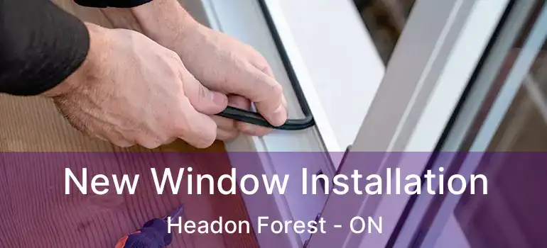  New Window Installation Headon Forest - ON