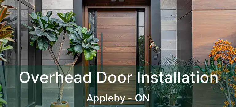  Overhead Door Installation Appleby - ON