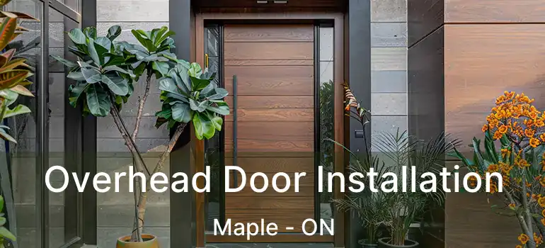  Overhead Door Installation Maple - ON
