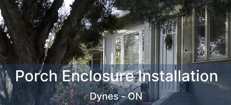  Porch Enclosure Installation Dynes - ON