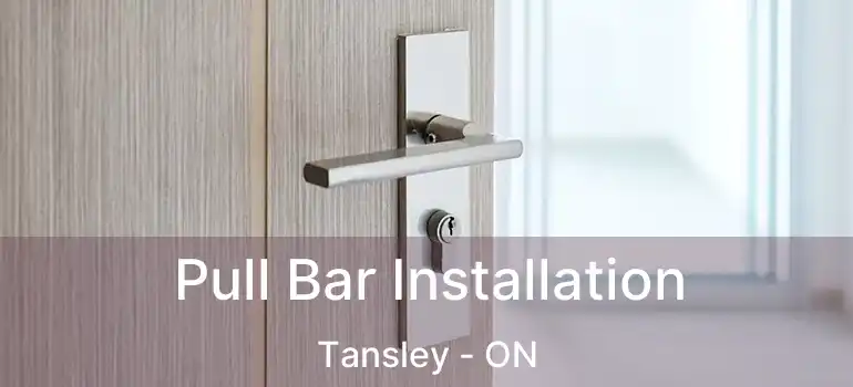  Pull Bar Installation Tansley - ON