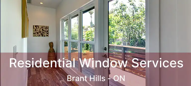  Residential Window Services Brant Hills - ON