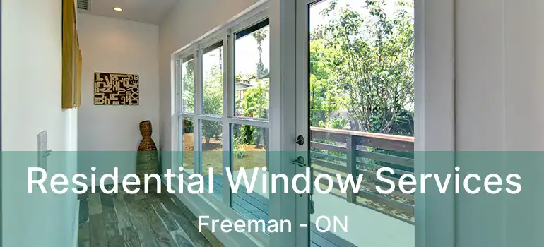  Residential Window Services Freeman - ON