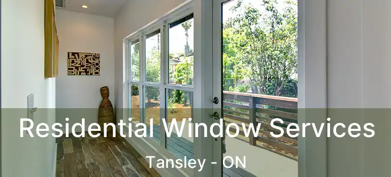  Residential Window Services Tansley - ON