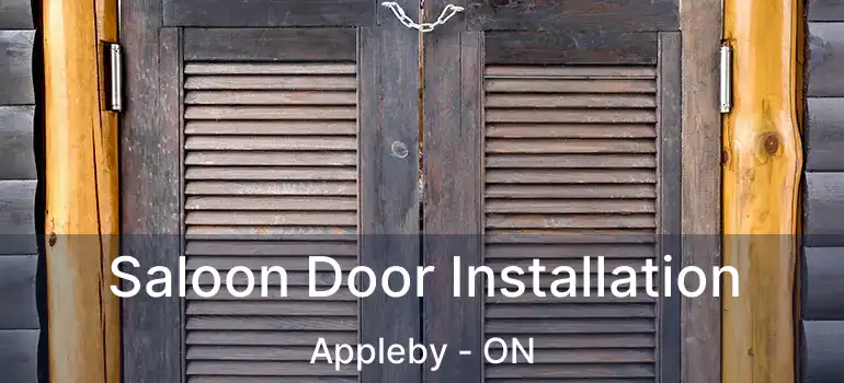  Saloon Door Installation Appleby - ON
