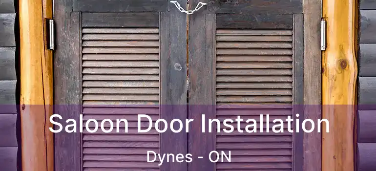  Saloon Door Installation Dynes - ON