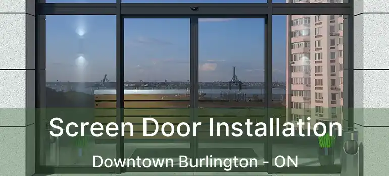  Screen Door Installation Downtown Burlington - ON