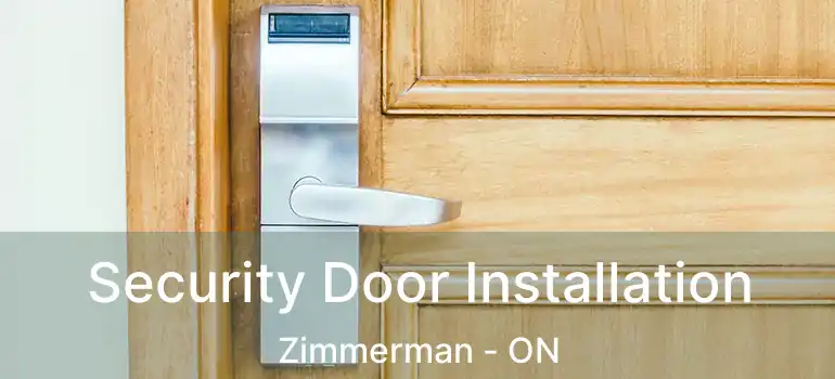  Security Door Installation Zimmerman - ON