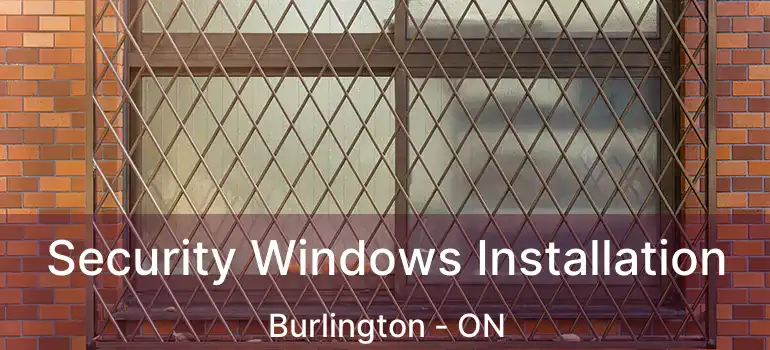  Security Windows Installation Burlington - ON