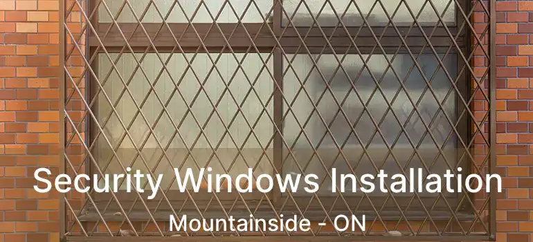  Security Windows Installation Mountainside - ON