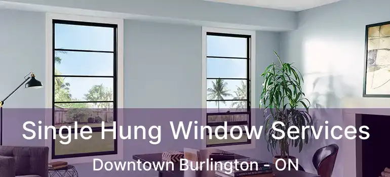  Single Hung Window Services Downtown Burlington - ON