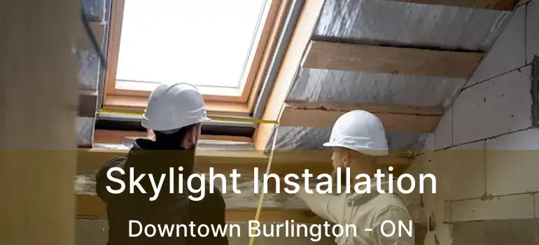  Skylight Installation Downtown Burlington - ON