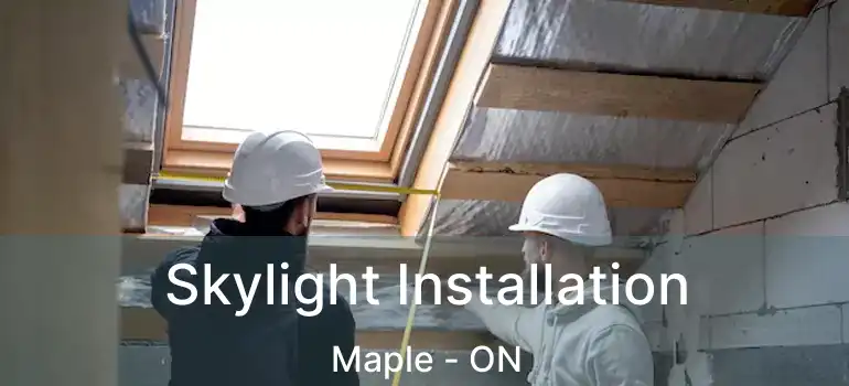  Skylight Installation Maple - ON